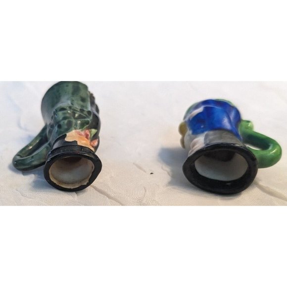 2 Toby Pitcher Japan Miniature Jug Creamer Ceramic Man Mug Style Vtg Colonial - Picture 13 of 16